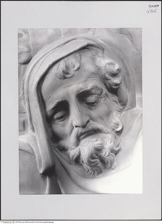 Vorderseite von Pedicini, Luciano [https://www.deutsche-digitale-bibliothek.de/content/lizenzen/rv-ez/] AltarDie Anbetung durch die Heiligen Drei Könige - Detail: Joseph, bh518276_recto. Foto: Pedicini, Luciano.