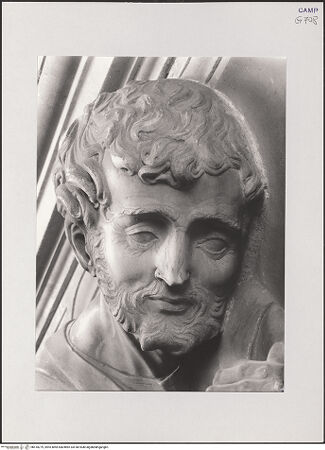 Vorderseite von Pedicini, Luciano [https://www.deutsche-digitale-bibliothek.de/content/lizenzen/rv-ez/] Altar - Der Evangelist Markus, Detail, bh518279_recto. Foto: Pedicini, Luciano.