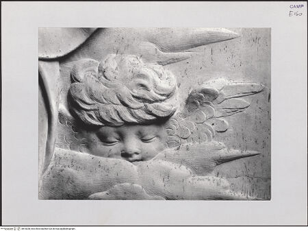 Vorderseite von Pedicini, Luciano [https://www.deutsche-digitale-bibliothek.de/content/lizenzen/rv-ez/] Madonna - Detail: Cherub (rechts), bh518280_recto. Foto: Pedicini, Luciano.