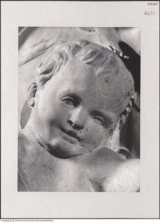 Vorderseite von Pedicini, Luciano [https://www.deutsche-digitale-bibliothek.de/content/lizenzen/rv-ez/] Grabmal des Galeazzo III Pandone (gest. 1514)Madonna - Detail: das Jesuskind, bh518289_recto. Foto.