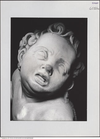 Vorderseite von Pedicini, Luciano [https://www.deutsche-digitale-bibliothek.de/content/lizenzen/rv-ez/] Grabmal des Baldassarre Ricca (gest. 1518)Sarkophag und Madonna - Putto, links, Detail, bh518303_recto. Foto: Pedicini, Luciano.