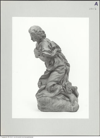 Vorderseite von Bildverlag Bildwerbung Dr. W. Bahnmüller Gelting [https://www.deutsche-digitale-bibliothek.de/content/lizenzen/rv-fz/] Die Pflege des heiligen Sebastian - Detail, bh518411_recto. Foto (digital).