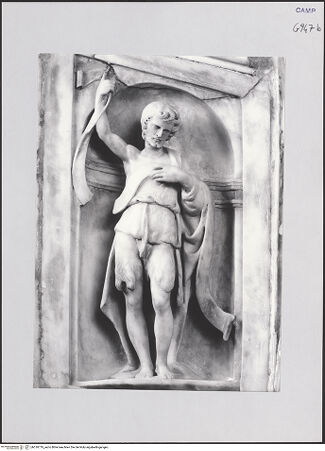 Vorderseite von Pedicini, Luciano [https://www.deutsche-digitale-bibliothek.de/content/lizenzen/rv-ez/] Tabernakelrahmen der Ikone von Santa Maria la Bruna - Johannes der Täufer, bh518719_recto. Foto: Pedicini, Luciano.