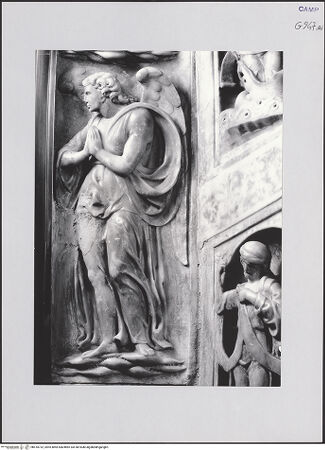 Vorderseite von Pedicini, Luciano [https://www.deutsche-digitale-bibliothek.de/content/lizenzen/rv-ez/] Tabernakelrahmen der Ikone von Santa Maria la Bruna - Engel in Anbetung (rechts, unten), bh518732_recto. Foto: Pedicini, Luciano.