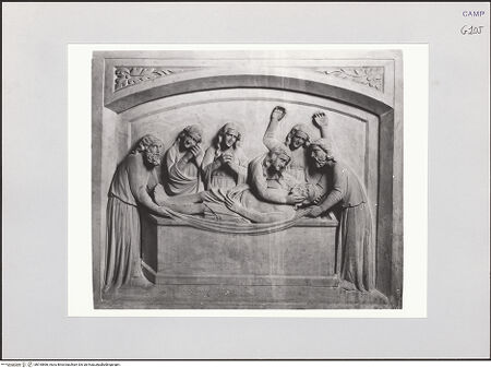 Vorderseite von Pedicini, Luciano [https://www.deutsche-digitale-bibliothek.de/content/lizenzen/rv-ez/] Altar mit der Figur Johannes des TäufersSzenen aus der Passion Christi - Grablegung Christi, bh518866_recto. Foto: Pedicini, Luciano.