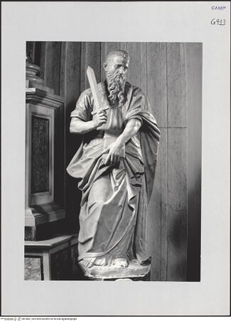 Vorderseite von Pedicini, Luciano [https://www.deutsche-digitale-bibliothek.de/content/lizenzen/rv-ez/] ApostelfigurenHeiliger Paulus - Gesamtansicht, bh518881_recto. Foto: Pedicini, Luciano.