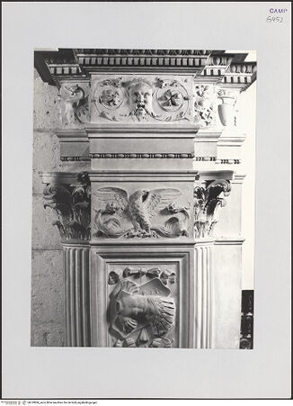 Vorderseite von Pedicini, Luciano [https://rightsstatements.org/page/CNE/1.0/] Cappella di Santa Rosa da Lima - Innendekoration: nordwestlicher Kuppelpfeiler, Detail, bh518896_recto. Foto: Pedicini, Luciano.