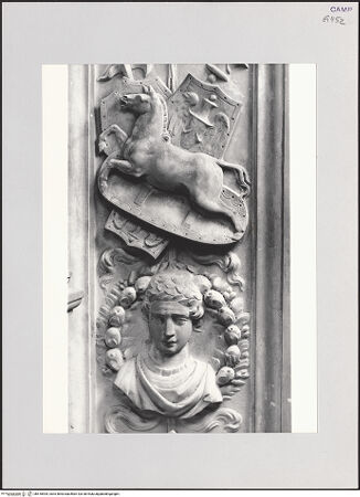 Vorderseite von Pedicini, Luciano [https://rightsstatements.org/page/CNE/1.0/] Cappella di Santa Rosa da Lima - Innendekoration: Pilasterfüllung, Detail, bh518905_recto. Foto: Pedicini, Luciano.