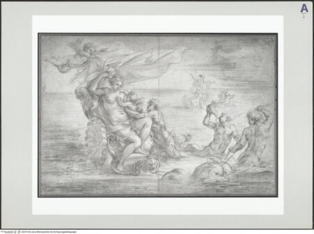 Vorderseite von J. Paul Getty Museum [https://www.deutsche-digitale-bibliothek.de/content/lizenzen/rv-ez/] Venus auf ihrem Meeresgefährt - , bh519128_recto. Foto.