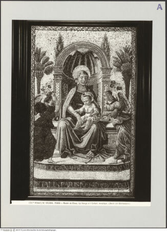 Vorderseite von Alinari [https://www.deutsche-digitale-bibliothek.de/content/lizenzen/rv-ez/] Madonna - , bh519176_recto. Foto.