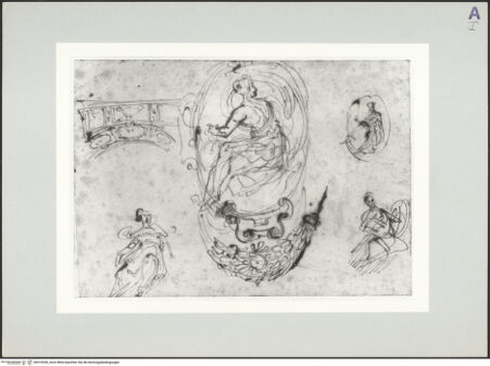 Vorderseite von unbekannt [https://www.deutsche-digitale-bibliothek.de/content/lizenzen/rv-ez/] Figuren- und Ornamentstudien - , bh519339_recto. Foto.