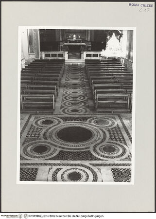 Vorderseite von ICCD [https://www.deutsche-digitale-bibliothek.de/content/lizenzen/rv-ez/] Cosmatenboden - Detail, bh519982_recto. Foto.