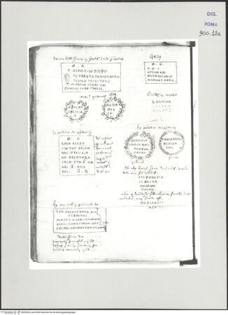 Vorderseite von Biblioteca Apostolica Vaticana [https://www.deutsche-digitale-bibliothek.de/content/lizenzen/rv-ez/] Codex Peiresc (Menestrier) nach dem Aantekenboekje des Philips van WingheAntike Inschriften und Grabplatten - , bh520024_recto. Foto.