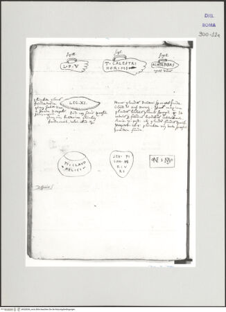 Vorderseite von Biblioteca Apostolica Vaticana [https://www.deutsche-digitale-bibliothek.de/content/lizenzen/rv-ez/] Codex Peiresc (Menestrier) nach dem Aantekenboekje des Philips van WingheAntike Siegel - , bh520036_recto. Foto.