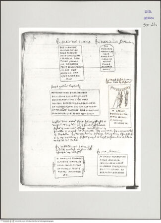 Vorderseite von Biblioteca Apostolica Vaticana [https://www.deutsche-digitale-bibliothek.de/content/lizenzen/rv-ez/] Codex Peiresc (Menestrier) nach dem Aantekenboekje des Philips van WingheAntike Grabinschriften - , bh520046_recto. Foto.