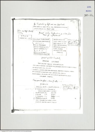 Vorderseite von Biblioteca Apostolica Vaticana [https://www.deutsche-digitale-bibliothek.de/content/lizenzen/rv-ez/] Codex Peiresc (Menestrier) nach dem Aantekenboekje des Philips van WingheAntike Grabinschriften - , bh520047_recto. Foto.