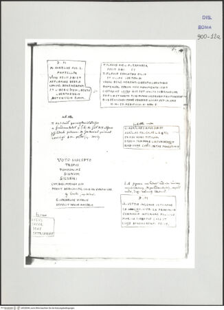 Vorderseite von Biblioteca Apostolica Vaticana [https://www.deutsche-digitale-bibliothek.de/content/lizenzen/rv-ez/] Codex Peiresc (Menestrier) nach dem Aantekenboekje des Philips van WingheAntike Grabinschriften - , bh520049_recto. Foto.