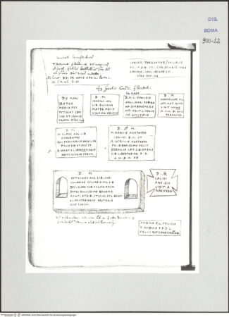 Vorderseite von Biblioteca Apostolica Vaticana [https://www.deutsche-digitale-bibliothek.de/content/lizenzen/rv-ez/] Codex Peiresc (Menestrier) nach dem Aantekenboekje des Philips van WingheAntike Grabinschriften - , bh520054_recto. Foto.