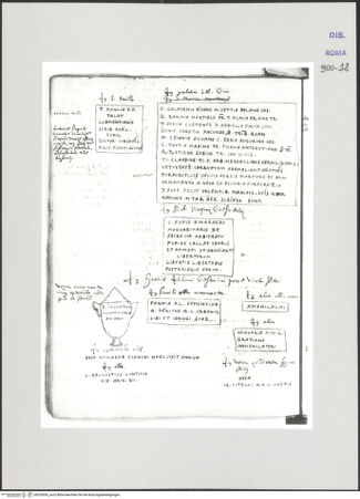 Vorderseite von Biblioteca Apostolica Vaticana [https://www.deutsche-digitale-bibliothek.de/content/lizenzen/rv-ez/] Codex Peiresc (Menestrier) nach dem Aantekenboekje des Philips van WingheAntike Grabinschriften und Urne - , bh520056_recto. Foto.