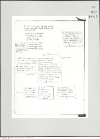 Vorderseite von Biblioteca Apostolica Vaticana [https://www.deutsche-digitale-bibliothek.de/content/lizenzen/rv-ez/] Codex Peiresc (Menestrier) nach dem Aantekenboekje des Philips van WingheAntike Inschriften - , bh520070_recto. Foto.