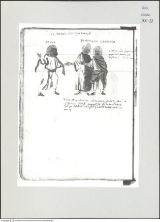 Vorderseite von Biblioteca Apostolica Vaticana [https://www.deutsche-digitale-bibliothek.de/content/lizenzen/rv-ez/] Codex Peiresc (Menestrier) nach dem Aantekenboekje des Philips van WingheDrei Heilige - , bh520092_recto. Foto.