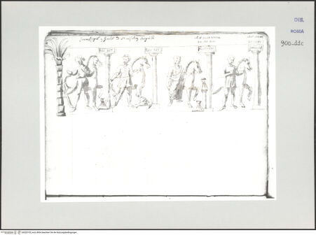 Vorderseite von Biblioteca Apostolica Vaticana [https://www.deutsche-digitale-bibliothek.de/content/lizenzen/rv-ez/] Codex Peiresc (Menestrier) nach dem Aantekenboekje des Philips van WingheRömischer Sarkophag eines Rennstallbesitzers - , bh520103_recto. Foto.