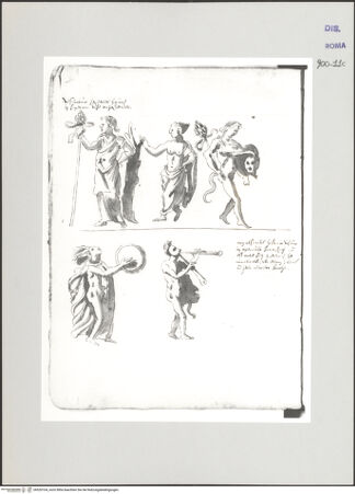 Vorderseite von Biblioteca Apostolica Vaticana [https://www.deutsche-digitale-bibliothek.de/content/lizenzen/rv-ez/] Codex Peiresc (Menestrier) nach dem Aantekenboekje des Philips van WingheBacchantischer Zug - , bh520104_recto. Foto.