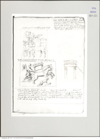 Vorderseite von Biblioteca Apostolica Vaticana [https://www.deutsche-digitale-bibliothek.de/content/lizenzen/rv-ez/] Codex Peiresc (Menestrier) nach dem Aantekenboekje des Philips van WingheGrabplatten von Wagenlenkern - , bh520111_recto. Foto.