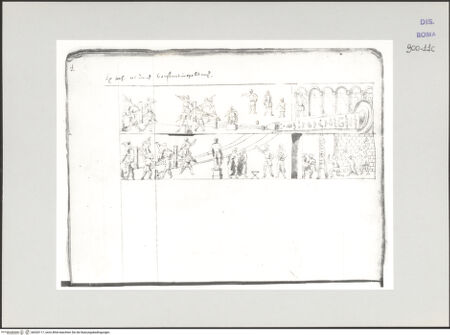 Vorderseite von Biblioteca Apostolica Vaticana [https://www.deutsche-digitale-bibliothek.de/content/lizenzen/rv-ez/] Codex Peiresc (Menestrier) nach dem Aantekenboekje des Philips van WingheDie Aufstellung eines Obelisken, Relief - , bh520117_recto. Foto.