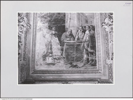 Vorderseite von ICCD [https://www.deutsche-digitale-bibliothek.de/content/lizenzen/rv-ez/] Der heilige Franziskus von Paola bricht eine Münze, aus der Blut tropft - Gesamtansicht, bh520246_recto. Foto.