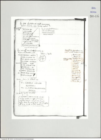 Vorderseite von Biblioteca Apostolica Vaticana [https://www.deutsche-digitale-bibliothek.de/content/lizenzen/rv-ez/] Codex Peiresc (Menestrier) nach dem Aantekenboekje des Philips van WingheAntike Inschriften und Grabplatten - , bh520331_recto. Foto.