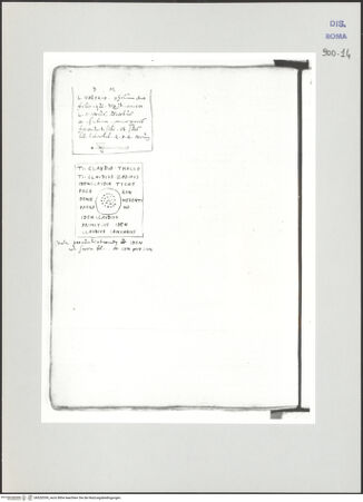 Vorderseite von Biblioteca Apostolica Vaticana [https://www.deutsche-digitale-bibliothek.de/content/lizenzen/rv-ez/] Codex Peiresc (Menestrier) nach dem Aantekenboekje des Philips van WingheAntike Inschriften und Grabplatten - , bh520359_recto. Foto.