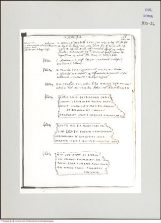 Vorderseite von Biblioteca Apostolica Vaticana [https://www.deutsche-digitale-bibliothek.de/content/lizenzen/rv-ez/] Codex Peiresc (Menestrier) nach dem Aantekenboekje des Philips van WingheAntike Inschriften - , bh520366_recto. Foto.