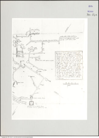 Vorderseite von Biblioteca Apostolica Vaticana [https://www.deutsche-digitale-bibliothek.de/content/lizenzen/rv-ez/] Codex Peiresc (Menestrier) nach dem Aantekenboekje des Philips van WinghePlan der Katakomben bei San Sebastiano, Via Appia, rechte Hälfte - , bh520377_recto. Foto.