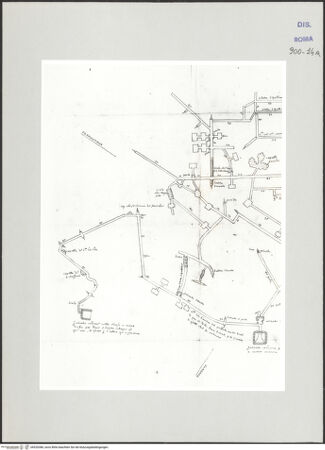 Vorderseite von Biblioteca Apostolica Vaticana [https://www.deutsche-digitale-bibliothek.de/content/lizenzen/rv-ez/] Codex Peiresc (Menestrier) nach dem Aantekenboekje des Philips van WinghePlan der Katakomben bei San Sebastiano, Via Appia, linke Hälfte - , bh520386_recto. Foto.