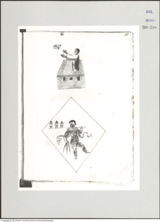 Vorderseite von Biblioteca Apostolica Vaticana [https://www.deutsche-digitale-bibliothek.de/content/lizenzen/rv-ez/] Codex Peiresc (Menestrier) nach dem Aantekenboekje des Philips van WingheNoah empfängt die Taube, Putto - , bh520391_recto. Foto.