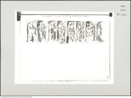 Vorderseite von Biblioteca Apostolica Vaticana [https://www.deutsche-digitale-bibliothek.de/content/lizenzen/rv-ez/] Codex Peiresc (Menestrier) nach dem Aantekenboekje des Philips van WingheSarkophag - , bh520399_recto. Foto.