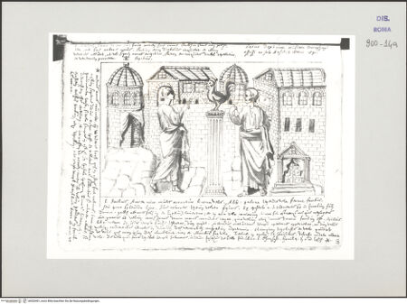 Vorderseite von Biblioteca Apostolica Vaticana [https://www.deutsche-digitale-bibliothek.de/content/lizenzen/rv-ez/] Codex Peiresc (Menestrier) nach dem Aantekenboekje des Philips van WinghePetrus verleugnet Christus - , bh520401_recto. Foto.