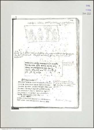 Vorderseite von Biblioteca Apostolica Vaticana [https://www.deutsche-digitale-bibliothek.de/content/lizenzen/rv-ez/] Codex Peiresc (Menestrier) nach dem Aantekenboekje des Philips van WingheRelieffragment mit Adam und Eva - , bh520419_recto. Foto.