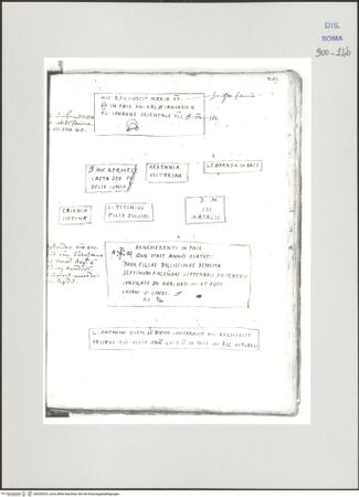 Vorderseite von Biblioteca Apostolica Vaticana [https://www.deutsche-digitale-bibliothek.de/content/lizenzen/rv-ez/] Codex Peiresc (Menestrier) nach dem Aantekenboekje des Philips van WingheGrabinschriften - , bh520425_recto. Foto.