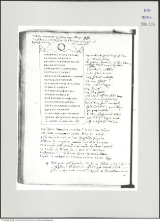 Vorderseite von Biblioteca Apostolica Vaticana [https://www.deutsche-digitale-bibliothek.de/content/lizenzen/rv-ez/] Codex Peiresc (Menestrier) nach dem Aantekenboekje des Philips van WingheAntike Inschrift - , bh520436_recto. Foto.