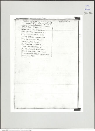 Vorderseite von Biblioteca Apostolica Vaticana [https://www.deutsche-digitale-bibliothek.de/content/lizenzen/rv-ez/] Codex Peiresc (Menestrier) nach dem Aantekenboekje des Philips van WingheAntike Grabinschrift - , bh520442_recto. Foto.