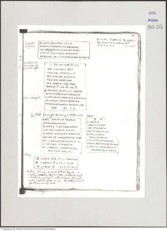 Vorderseite von Biblioteca Apostolica Vaticana [https://www.deutsche-digitale-bibliothek.de/content/lizenzen/rv-ez/] Codex Peiresc (Menestrier) nach dem Aantekenboekje des Philips van WingheAntike Inschriften - , bh520456_recto. Foto.