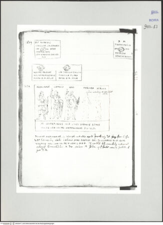 Vorderseite von Biblioteca Apostolica Vaticana [https://www.deutsche-digitale-bibliothek.de/content/lizenzen/rv-ez/] Codex Peiresc (Menestrier) nach dem Aantekenboekje des Philips van WingheAntike Inschriften, Grabplatten und Relieftafel mit römischen und keltischen Gottheiten - , bh520477_recto. Foto.