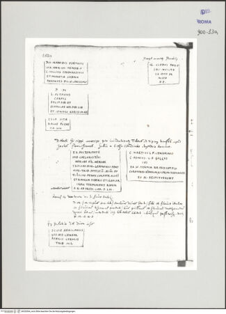 Vorderseite von Biblioteca Apostolica Vaticana [https://www.deutsche-digitale-bibliothek.de/content/lizenzen/rv-ez/] Codex Peiresc (Menestrier) nach dem Aantekenboekje des Philips van WingheAntike Inschriften und Grabplatten - , bh520504_recto. Foto.