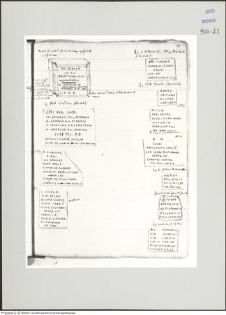 Vorderseite von Biblioteca Apostolica Vaticana [https://www.deutsche-digitale-bibliothek.de/content/lizenzen/rv-ez/] Codex Peiresc (Menestrier) nach dem Aantekenboekje des Philips van WingheAntike Inschriften und Grabplatten - , bh520521_recto. Foto.