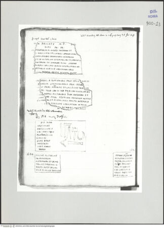 Vorderseite von Biblioteca Apostolica Vaticana [https://www.deutsche-digitale-bibliothek.de/content/lizenzen/rv-ez/] Codex Peiresc (Menestrier) nach dem Aantekenboekje des Philips van WingheAntike Inschriften und Grabplatte eines Steinmetzes - , bh520522_recto. Foto.