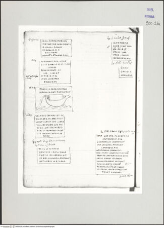 Vorderseite von Biblioteca Apostolica Vaticana [https://www.deutsche-digitale-bibliothek.de/content/lizenzen/rv-ez/] Codex Peiresc (Menestrier) nach dem Aantekenboekje des Philips van WingheAntike Inschriften und Grabplatte eines Seemanns - , bh520528_recto. Foto.