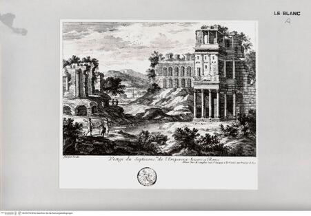 Vorderseite von Landesbildstelle Rheinland [http://creativecommons.org/publicdomain/mark/1.0/] Vestige du Septizone de l'Empereur Severe a Rome - , bh520750. Foto.