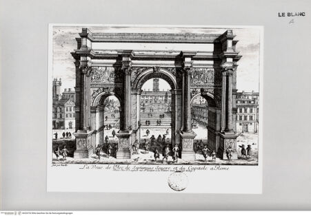Vorderseite von Landesbildstelle Rheinland [http://creativecommons.org/publicdomain/mark/1.0/] La veue de l'Arc de Septimius Severe et du Capitole a Rome - , bh520752. Foto.